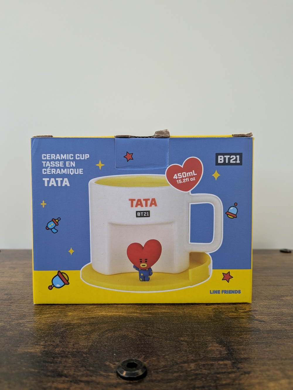 MINISO BT21 Tata Ceramic Mug - White and Yellow (NEW IN BOX) - Picture 2 of 9